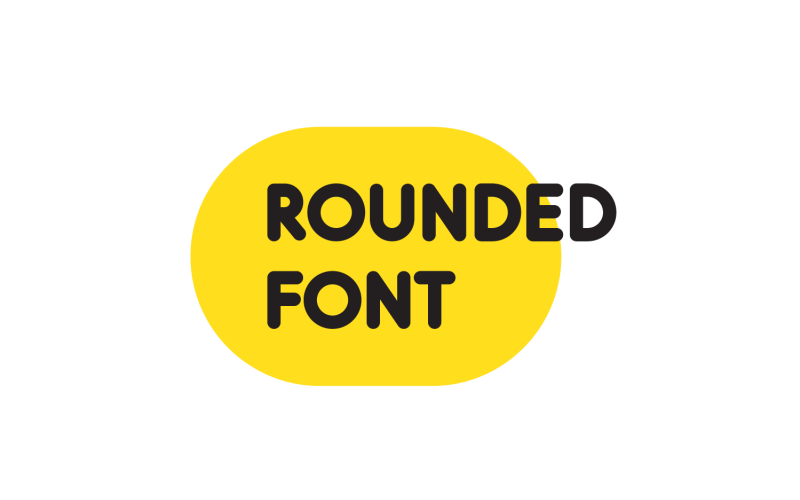 Rounded softed Modern Font