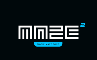 Simple Maze Labyrinth Font