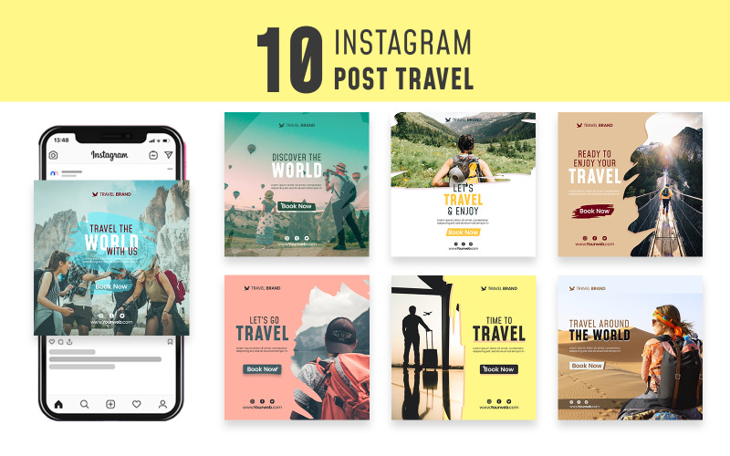 Sonder - Travel Instagram Post Template Social Media