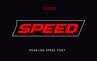 Speed Headline and Logo Font