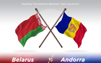 Belarus versus Andorra Two Flags