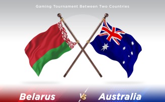 Belarus versus Australia Two Flags