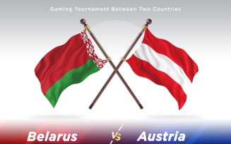 Belarus versus Austria Two Flags