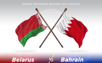Belarus versus Bahrain Two Flags