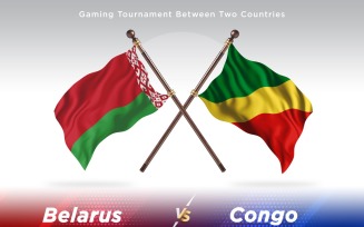 Belarus versus Congo Two Flags