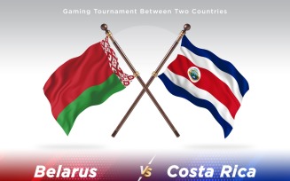Belarus versus costa Rica Two Flags
