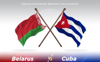 Belarus versus Cuba Two Flags