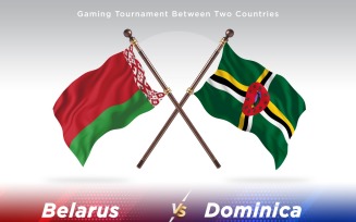 Belarus versus Dominica Two Flags