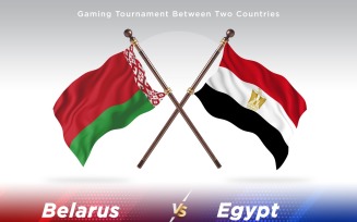 Belarus versus Egypt Two Flags