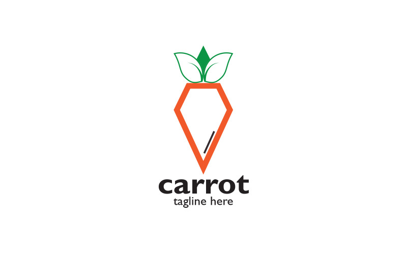 Modern Carrot Logo Design Template Logo Template