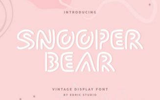 Snooper Bear Fancy Display Font