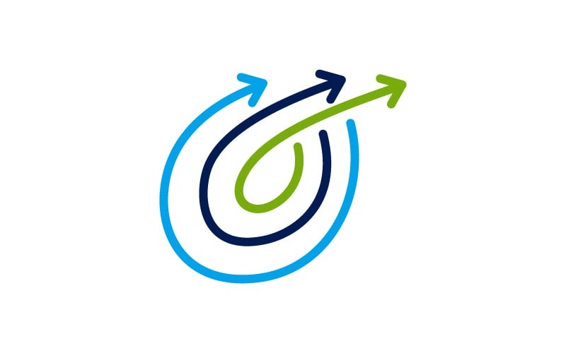 Accounting Tax Financial Business Goal Logo Design Template Vector Logo Template