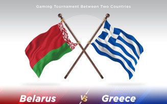 Belarus versus Greece Two Flags
