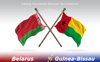 Belarus versus Guinea-Bissau Two Flags
