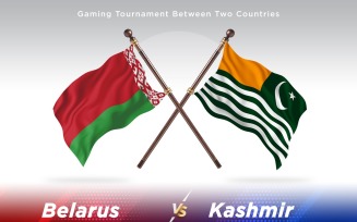 Belarus versus Kashmir Two Flags