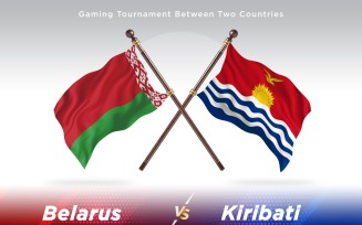 Belarus versus Kiribati Two Flags