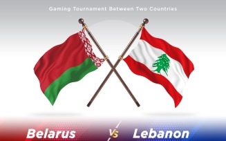 Belarus versus Lebanon Two Flags