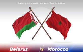 Belarus versus morocco Two Flags