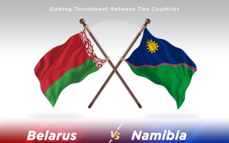 Belarus versus Namibia Two Flags