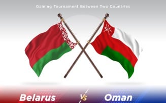 Belarus versus Oman Two Flags