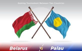 Belarus versus Palau Two Flags