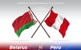 Belarus versus Peru Two Flags