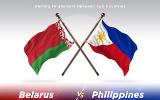 Belarus versus Philippines Two Flags