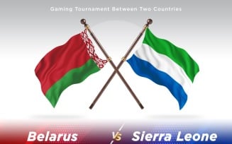 Belarus versus sierra Leone Two Flags