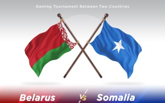 Belarus versus Somalia Two Flags