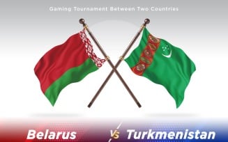 Belarus versus Turkmenistan Two Flags