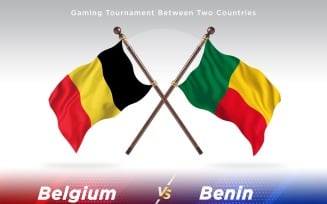 Belgium versus Benin Two Flags