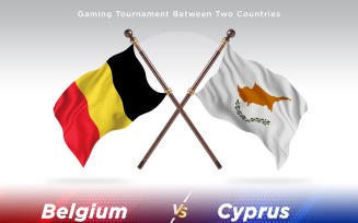 Belgium versus Cyprus Two Flags