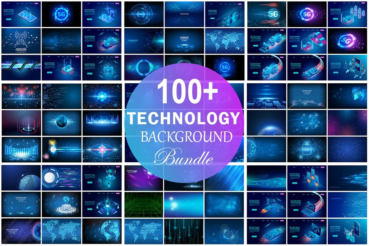 Kit Graphique #200763 Technology Background Divers Modles Web - Logo template Preview