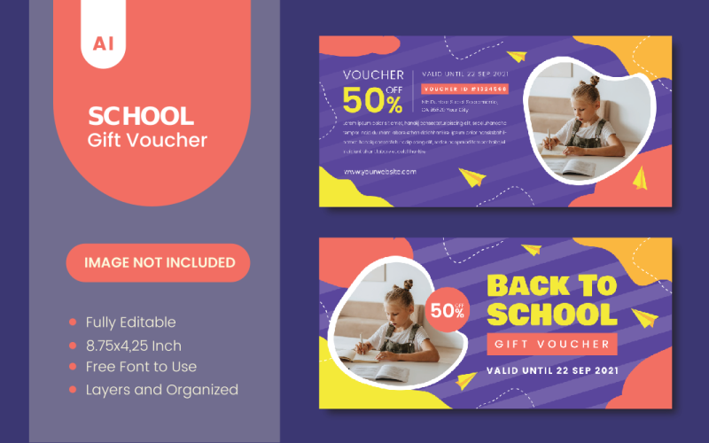 Back To School Gift Voucher Corporate Identity