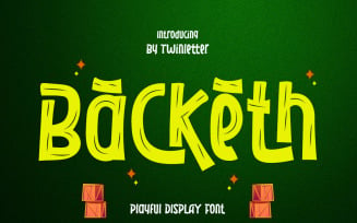 Backeth Playful Display Font