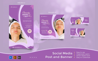 Beauty Care Service - Instagram Post And Facebook Social Media