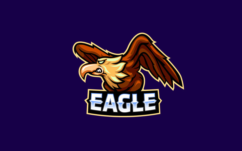 Eagle Mascot Logo Icon Design Vector Concept Illustration