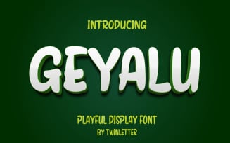 Geyalu Playful Display Font
