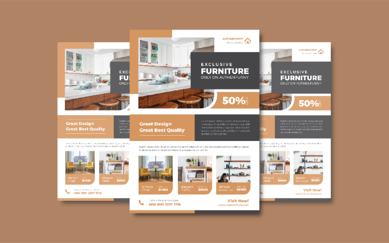 The Softly Furniture Flyer Corporate Identity