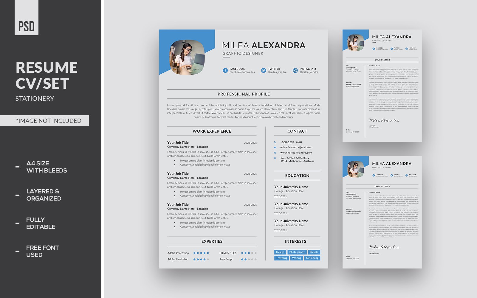 Kit Graphique #200817 Resume Business Divers Modles Web - Logo template Preview