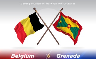 Belgium versus Grenada Two Flags