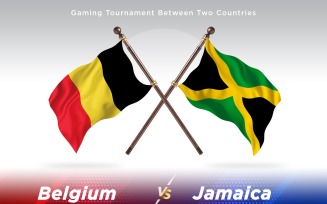 Belgium versus Jamaica Two Flags