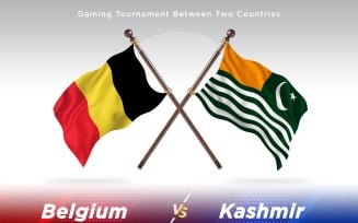 Belgium versus Kashmir Two Flags