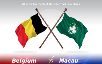 Belgium versus Macau Two Flags