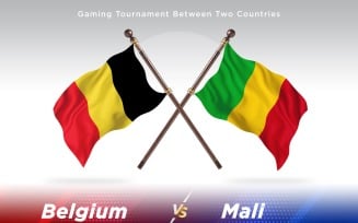 Belgium versus Mali Two Flags