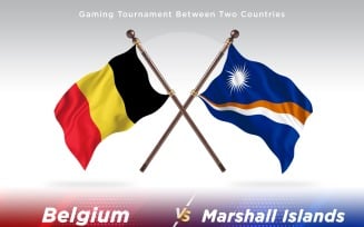 Belgium versus marshal islands Two Flags