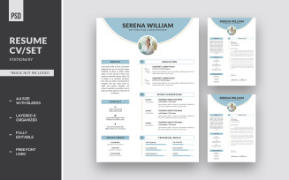Creative Resume CV/Set Corporate Identity Template