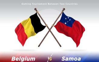Belgium versus Samoa Two Flags