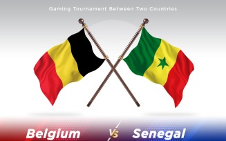 Belgium versus Senegal Two Flags