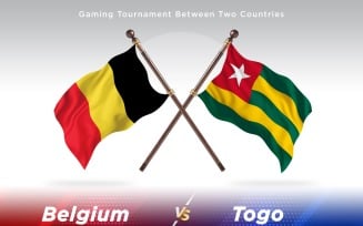 Belgium versus Togo Two Flags